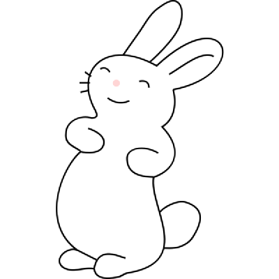 Lächelnder Hase